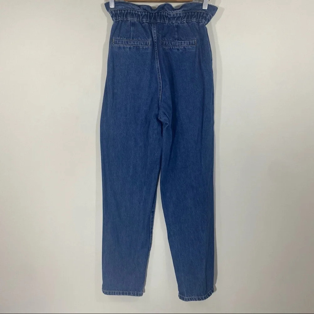 3 for $20 Kancan Paperbag Waist Blue Denim Jeans - Picture 3 of 8